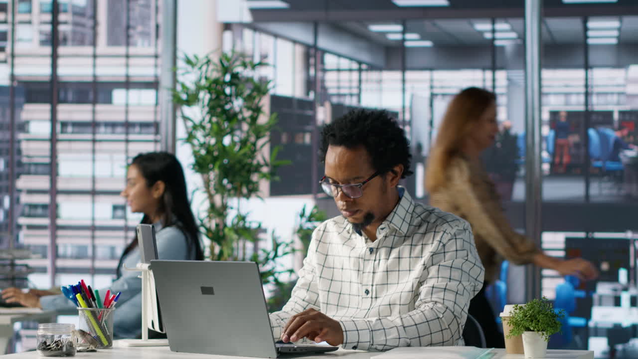 Office Environment with Employees