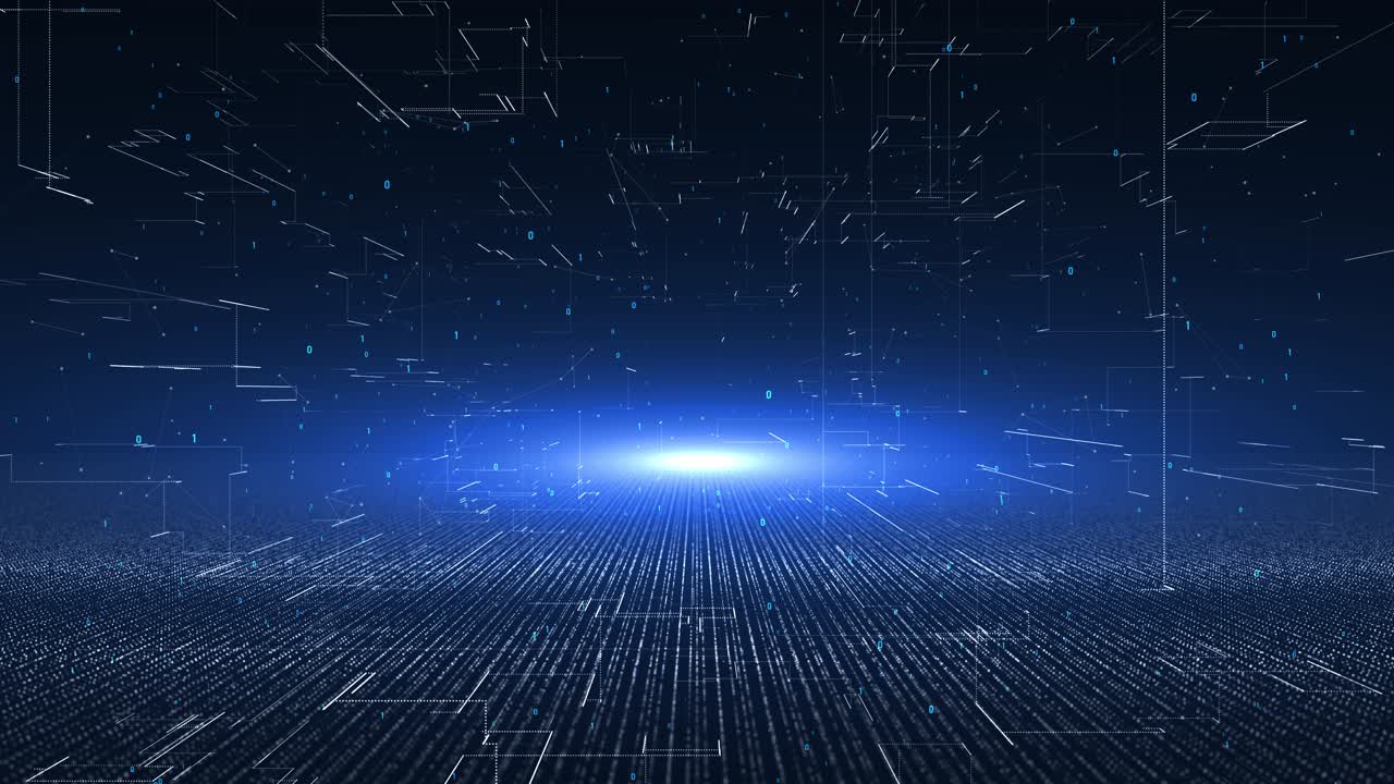 Data particle business corporate digital technology network cyberspace scifi digital electric