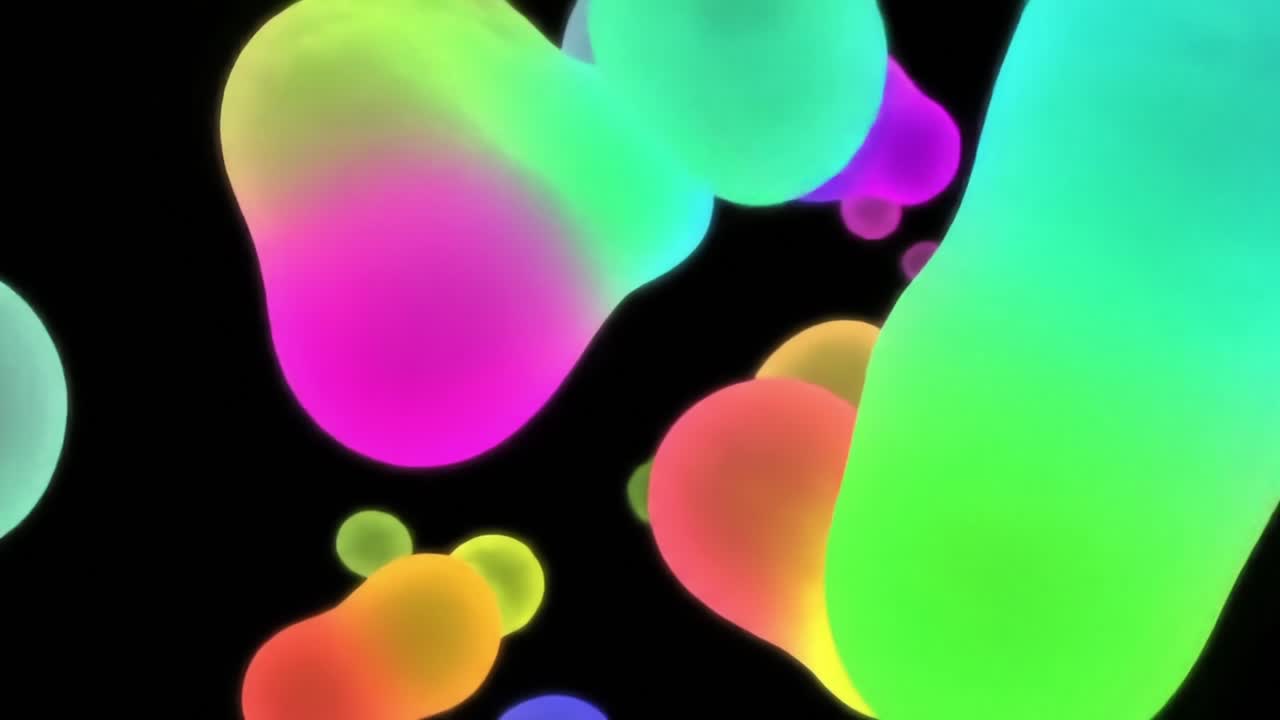 A Vivid Exploration of Colorful Liquid Forms in Motion: A Journey Through Vibrant Hues and Dynamic Shapes Captured in Fluidity with a Mesmerizing Black Background