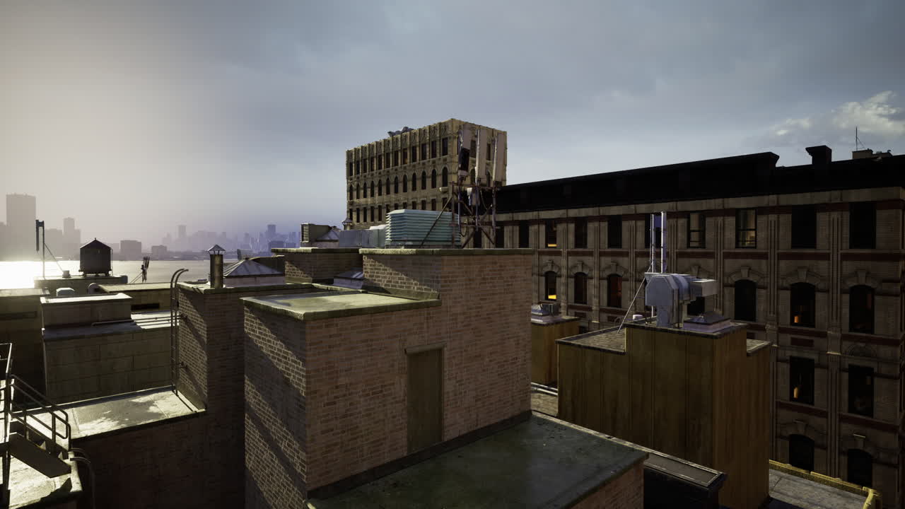 Rooftops and Cityscape