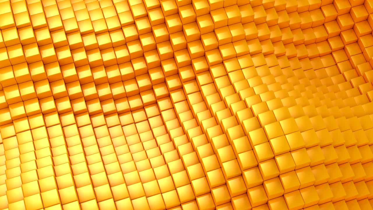 los cubos formaron una onda