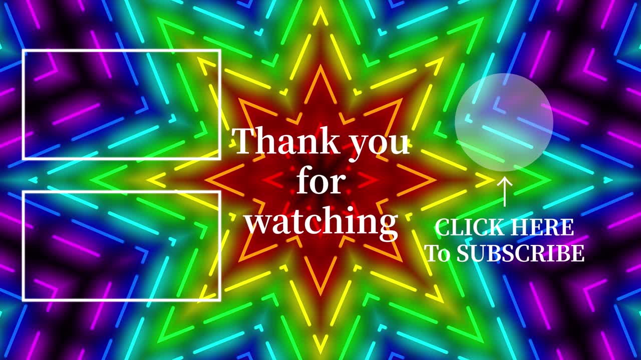 patrón de signo de neón tarjeta de finalización pantalla de finalización gráficos de movimiento