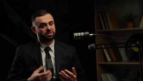 podcast interview with a businessman