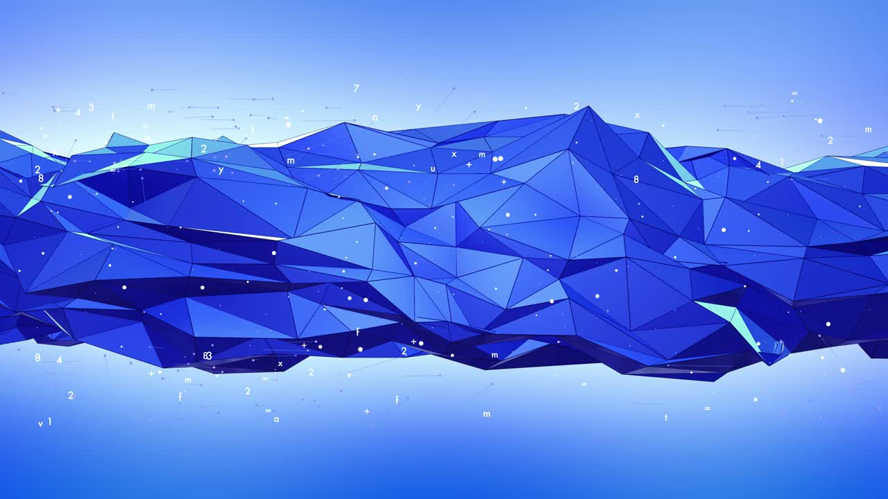 crazy fluyendo wireframe malla abstracto animación de fondo