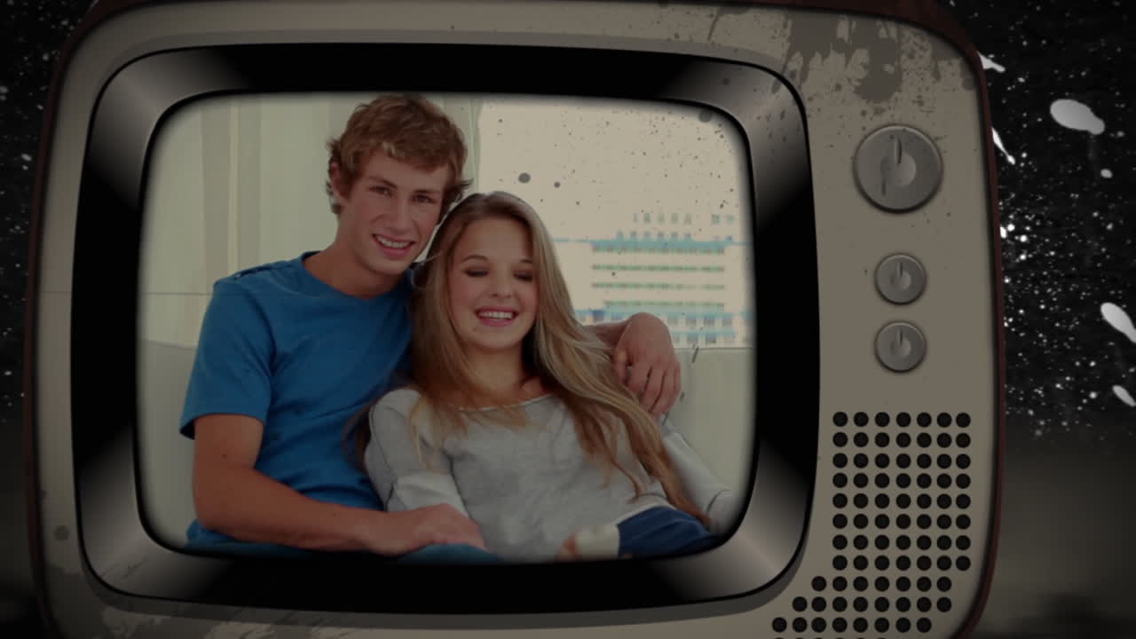 젊은 부부의 애니메이션