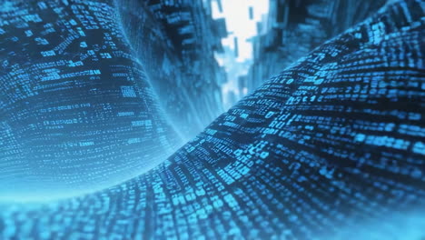 abstract digital data flow