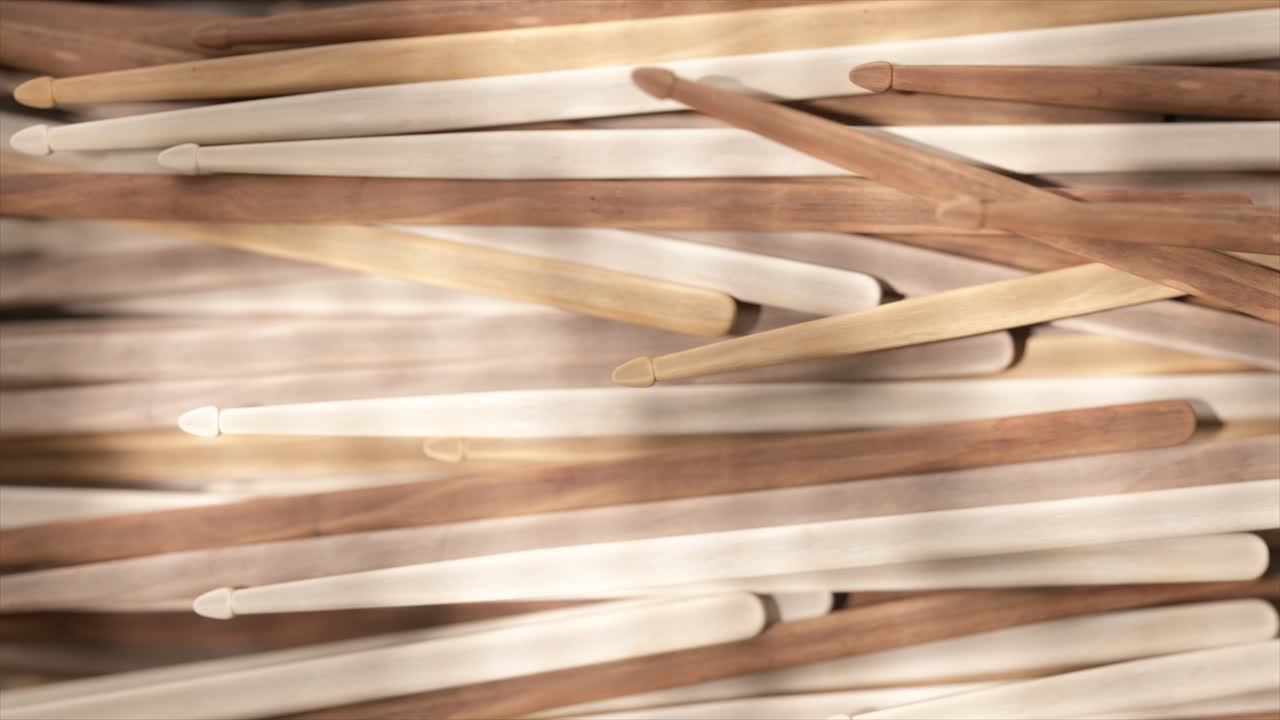 palos de tambor de madera