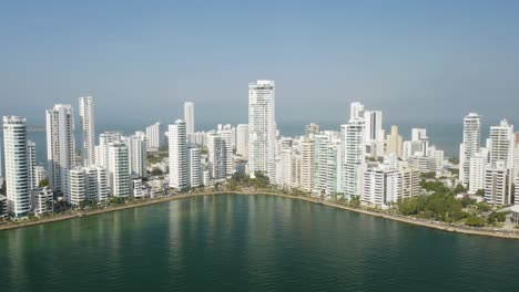 aerial shot of cartagena, bolívar, colombia