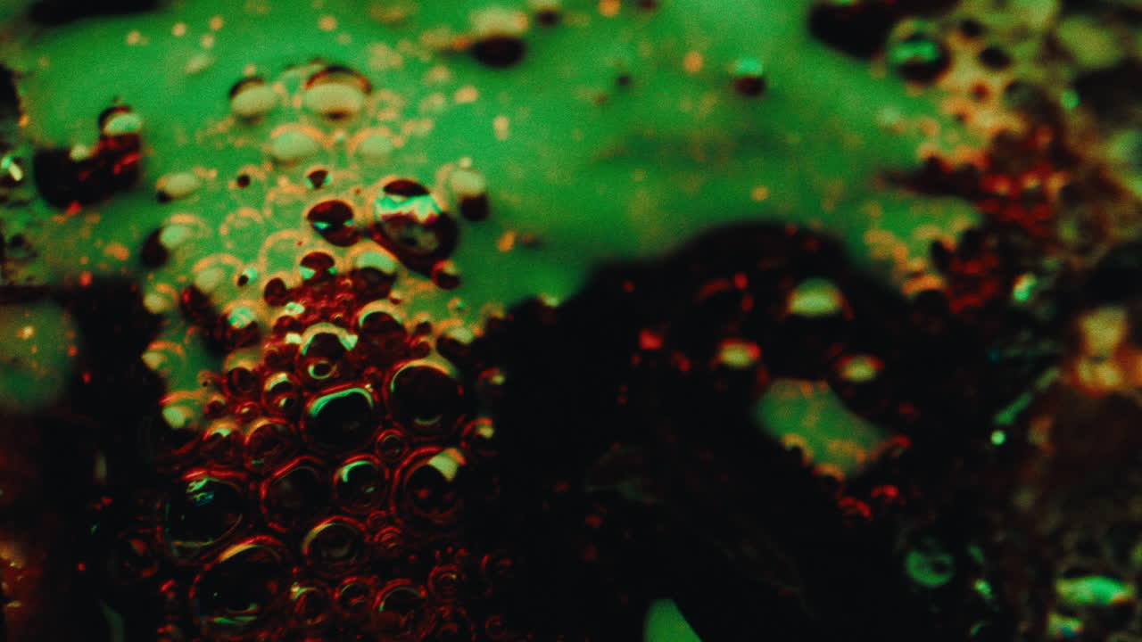 Abstract Colorful Liquid Bubbles