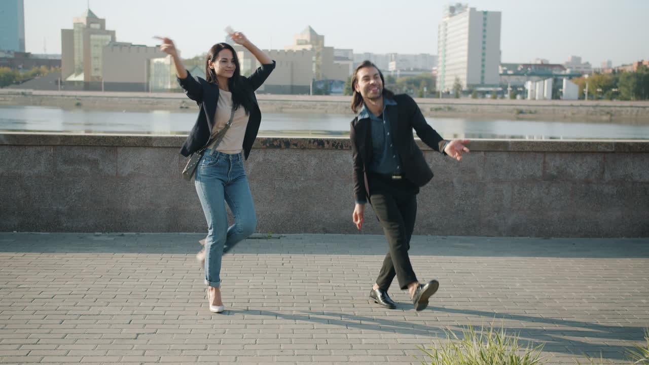 Couple Dancing in the City