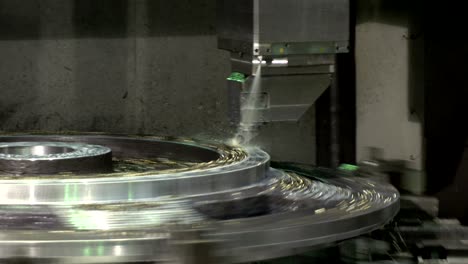 workpiece processing on turning-and-boring lathe