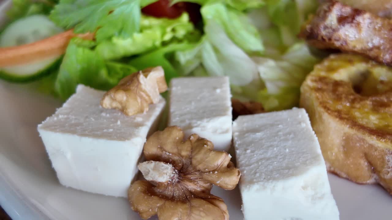 Feta Cheese Salad with Walnuts