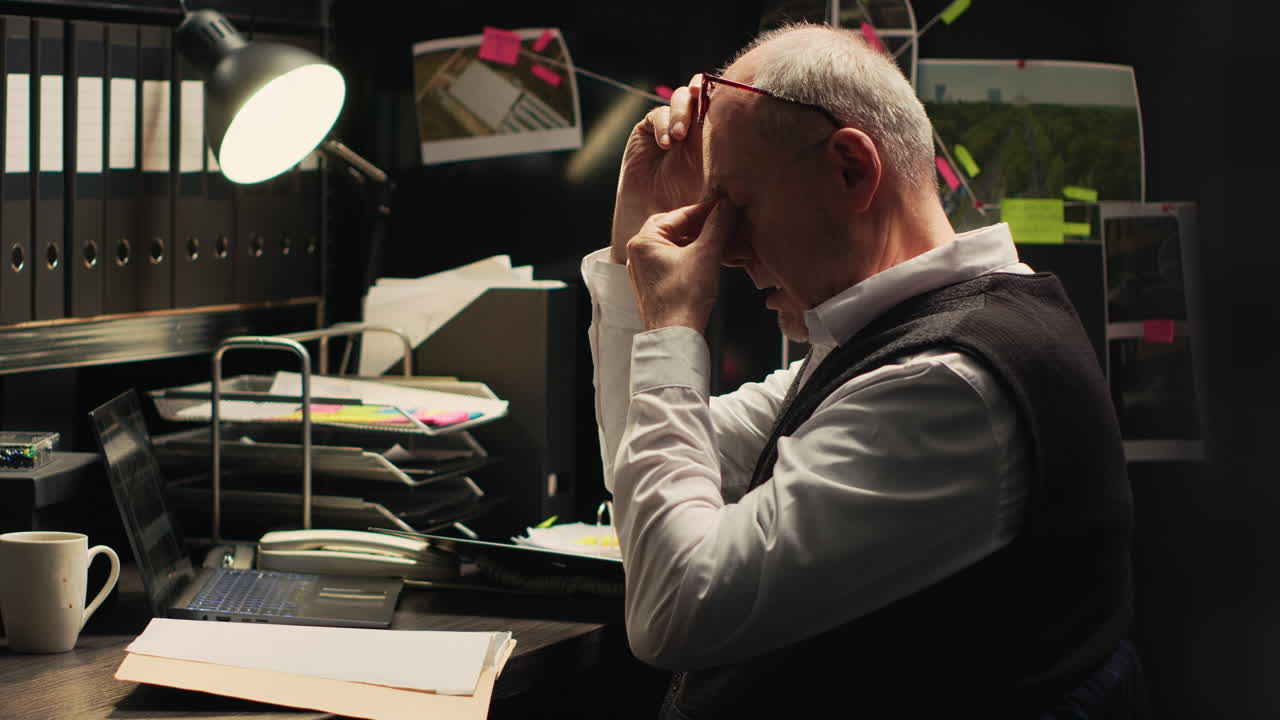 Man working at desk in office