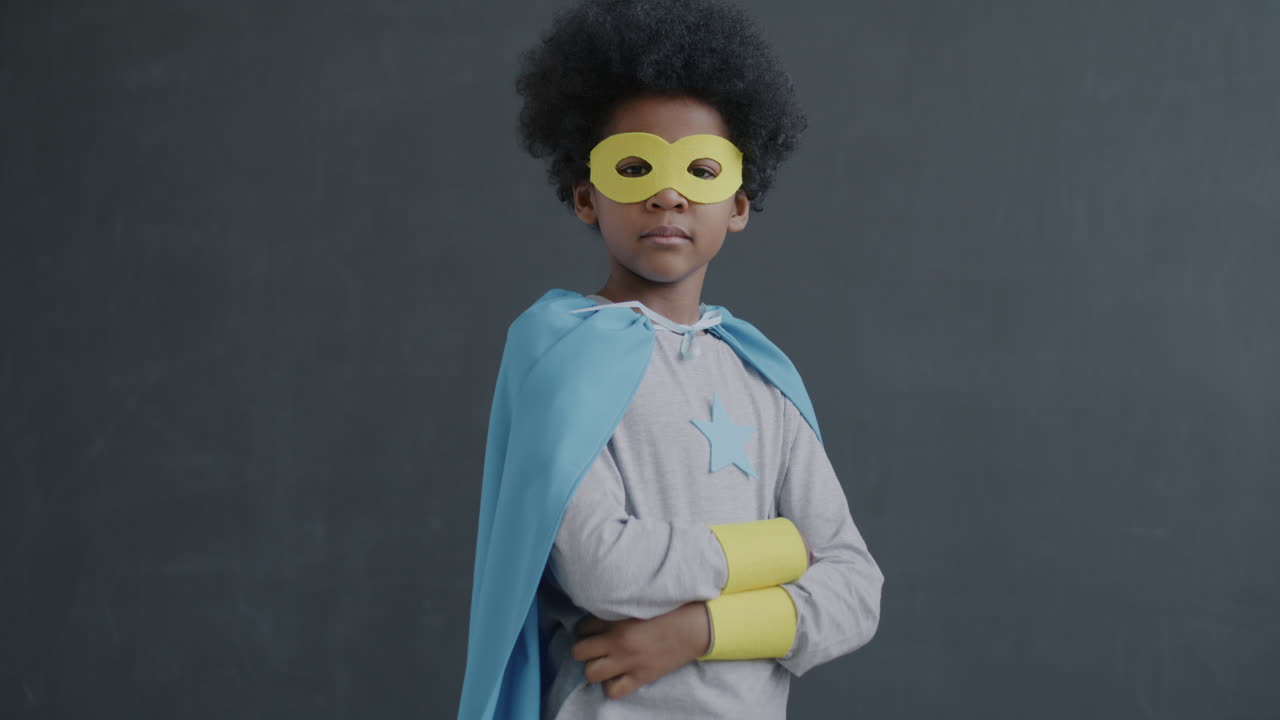 Child Dressed as a Superhero