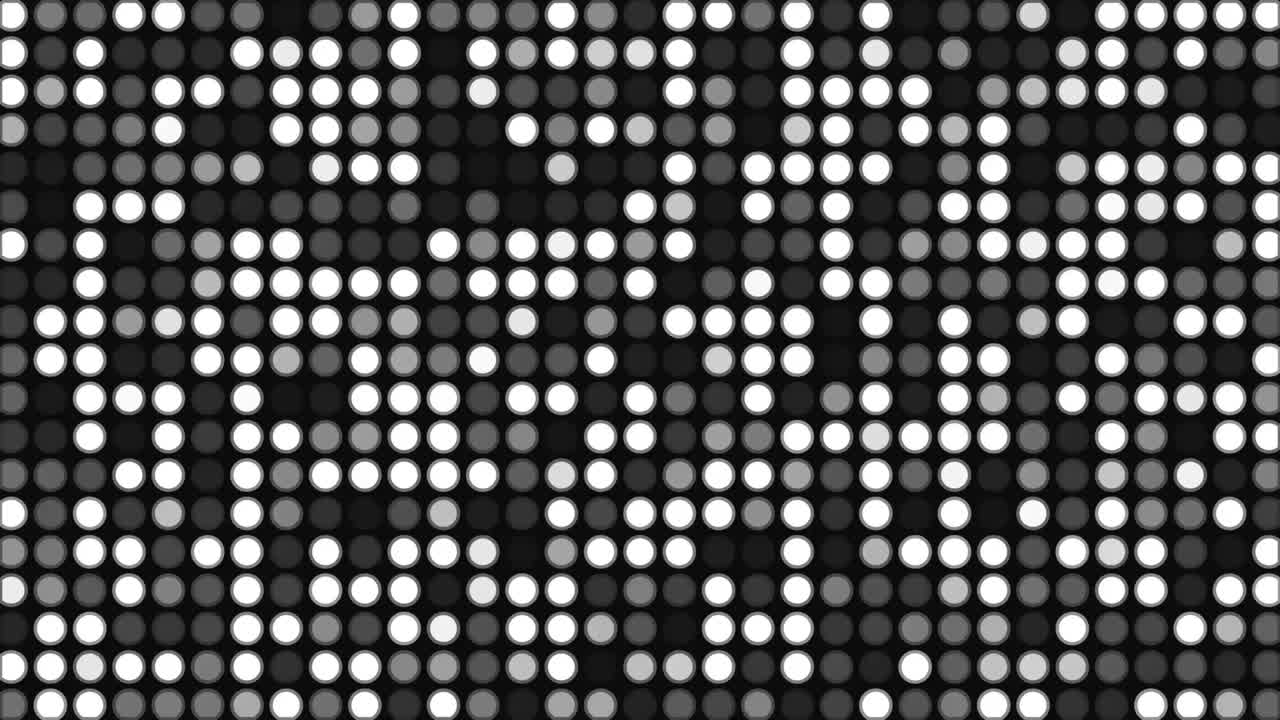 Effetto luce da discoteca con paillettes rotonde e luminose. Sfondo di parete luminosa lampeggiante. Glitter scintillante
