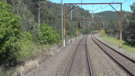 train drivers view passing another train 2