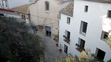 old stone houses in guadalest, alicante, surrounded by nature and narrow streets