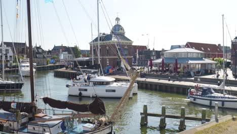 canal scene in a dutch town