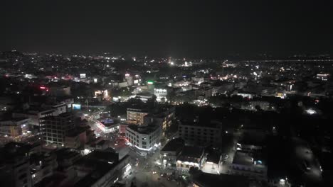 an aerial video of vijayawada at night would offer a captivating glimpse into the city's vibrant and dynamic atmosphere. the video might showcase the illuminated cityscape