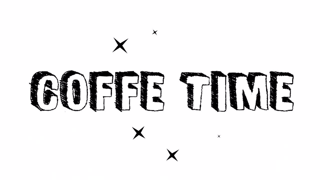 커피 시간 단어