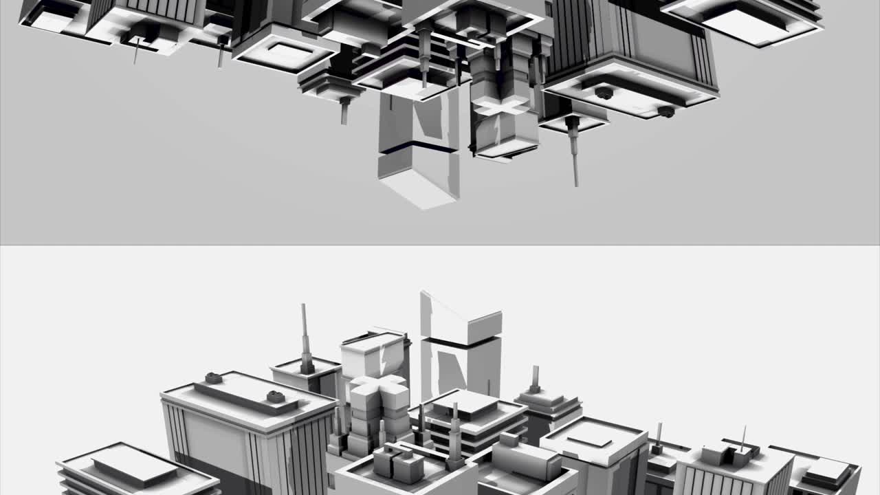 Futuristic Cityscape - 3D Render