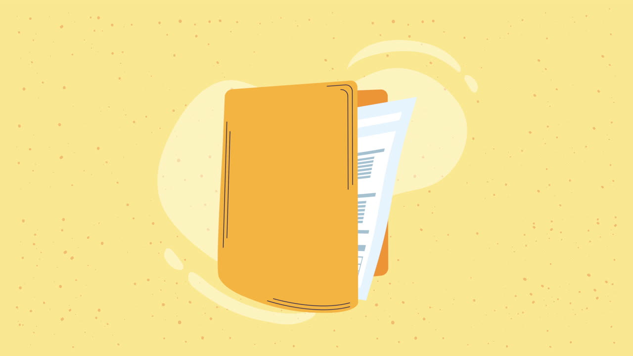folder file document data animation