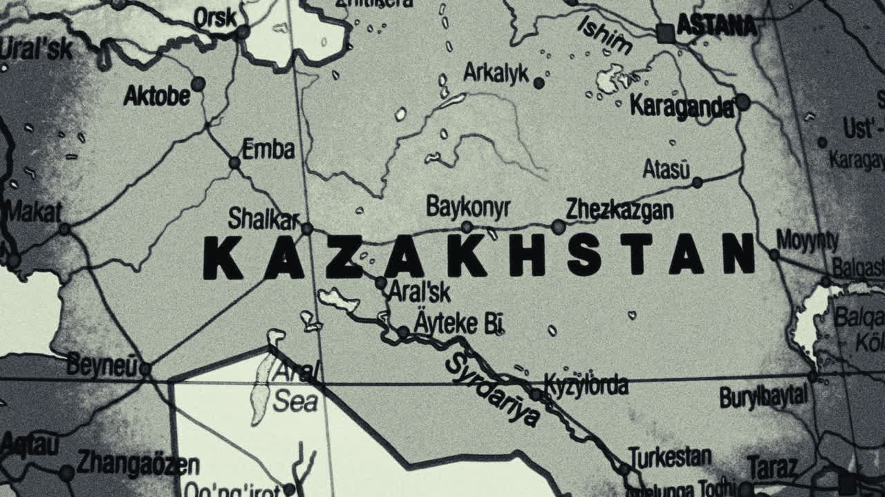 Map of Kazakhstan
