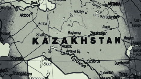 map of kazakhstan