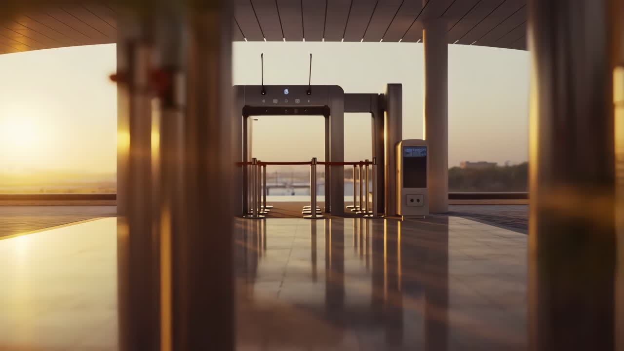 공항 보안 체크포인트