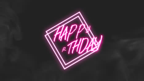 Neon-Happy-Birthday-Schild-Mit-Leuchtend-Rosa-Lichtern-Auf-Schwarzem-Hintergrund-Mit-Stilvoller-Schriftart