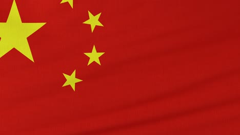 agitando la bandera de china.