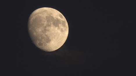 una hermosa luna de la tarde