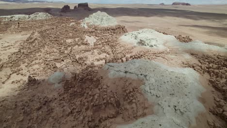 rock formations in arid desert