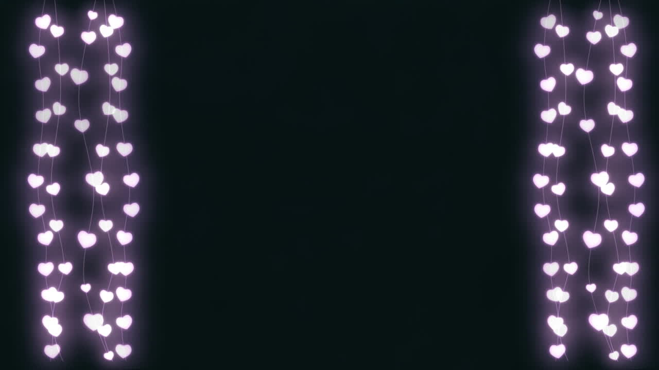 검은색 배경에 있는 요정 불빛의 애니메이션