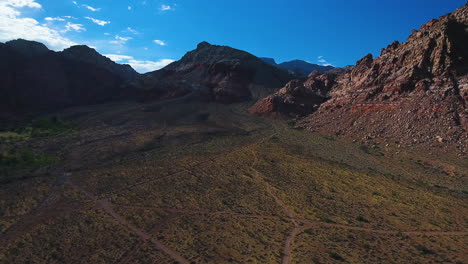 Ascending-drone-footage-of-Red-Rock-Canyon-National-Conservation-Area-Nevada