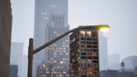 new york business center downtown buildings view