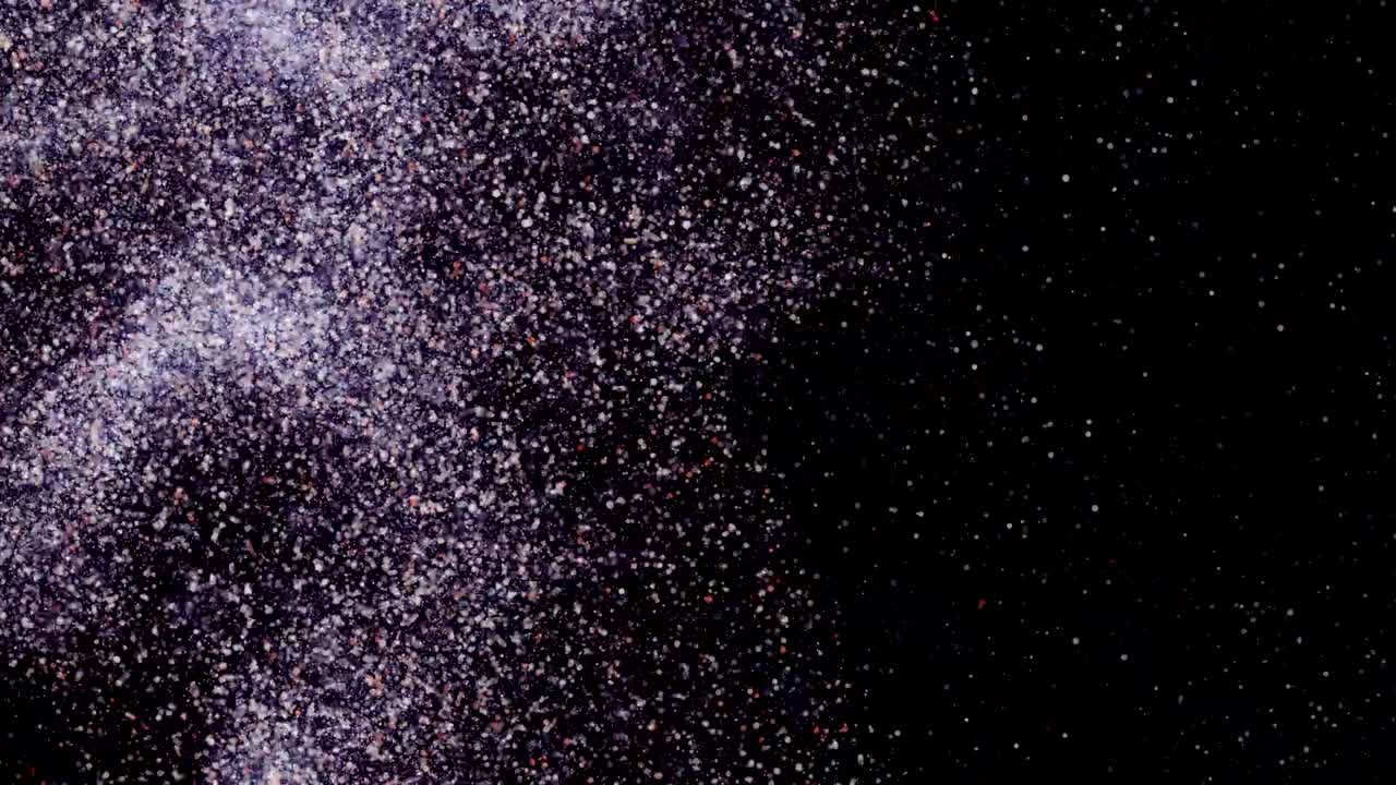 partículas de movimiento lento en bucle sin costuras