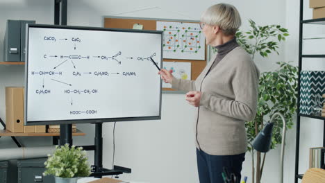 chemistry lecture by a professor