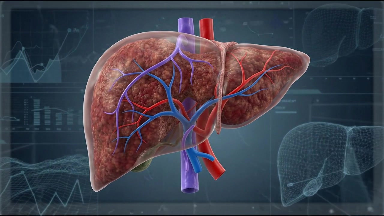 3D Medical Animation of Human Liver Anatomy
