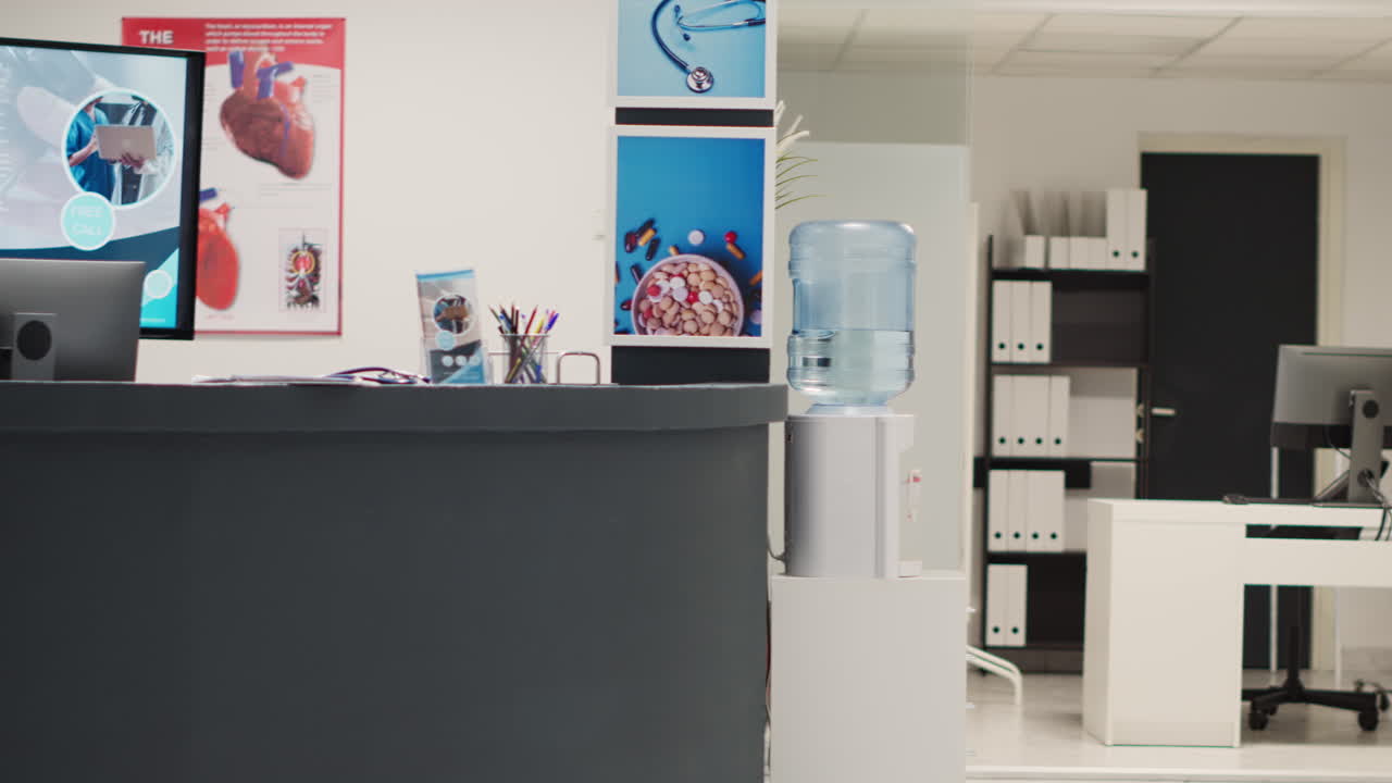Reception front desk for appointments