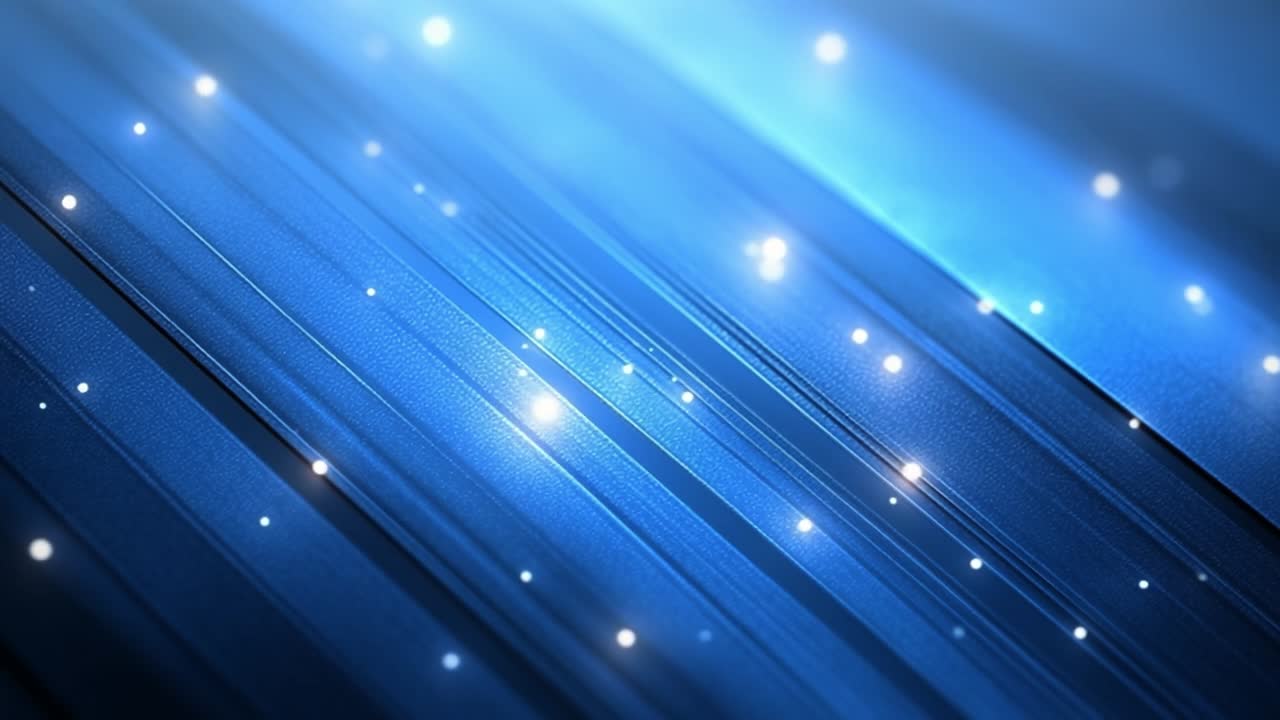 Sparkling soft blue lines. Gentle blue lines create an abstract background with bright sparkles, suggesting a serene atmosphere and depth.