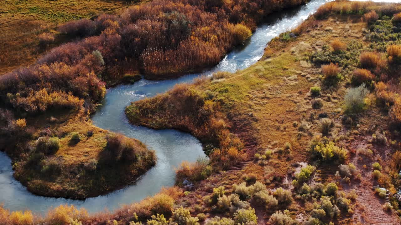 Serpentine river in Capitol Reef National Park, Utah in USA