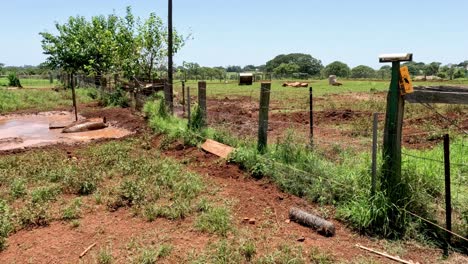 cambio progresivo en un paisaje rural a lo largo del tiempo