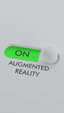 switching on the augmented reality switch vertical video