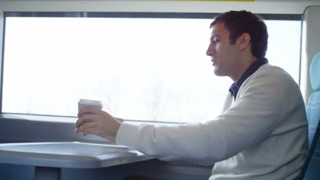 businessman traveling and relaxed