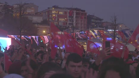 turkish political rally