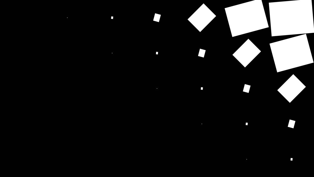 Transizione a scorrimento di quadrati geometrici astratti