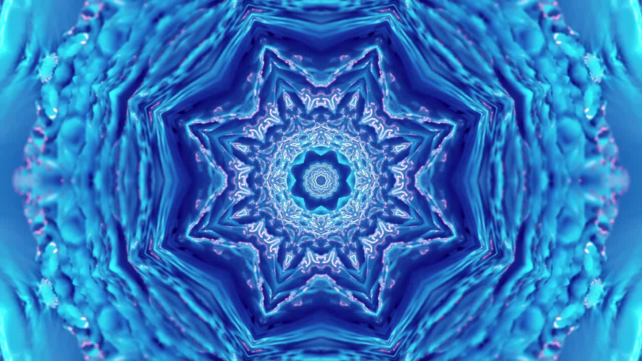 el colorido fondo de vídeo caleidoscópico.