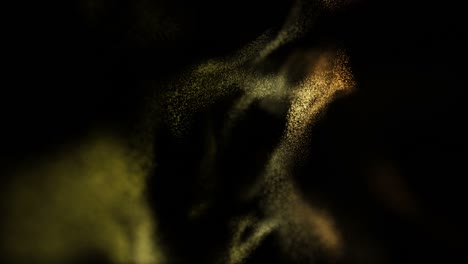 futuristic animation with glowing particles in slow motion, 4096x2304 loop 4k