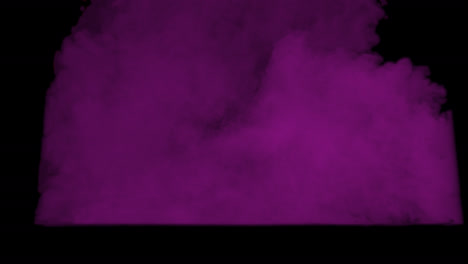 nube de humo púrpura
